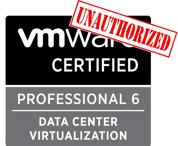 VMware Unauthorized VCP